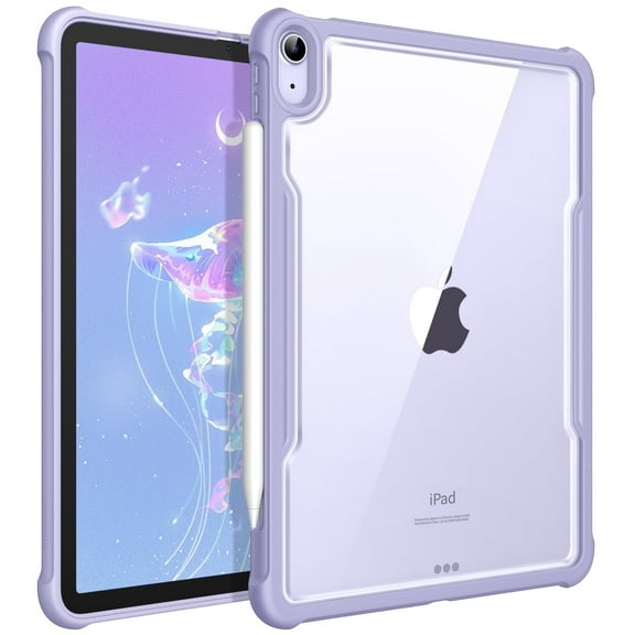 Fintie Case for iPad Air 11-inch M3 (2025) / M2 (2024), iPad Air 5th (2022) / 4th Generation (2020) 10.9 Inch - Shockproof Soft TPU Bumper with Slim Lightweight Clear Transparent Back Cover