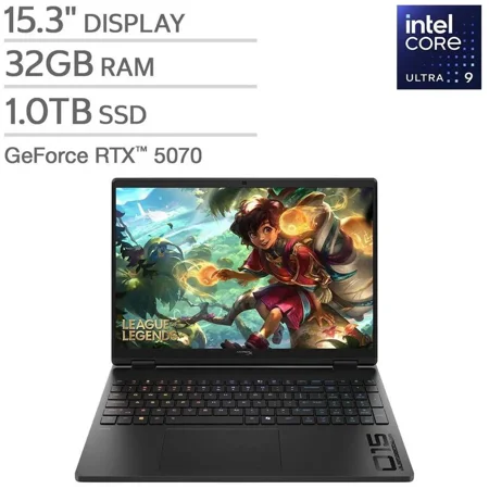 HP HyperX OMEN 15.3" Gaming Laptop - Intel Core Ultra 9 275HX - GeForce RTX 5070 - 2.5K (2560 x 1600) 180Hz - 32GB RAM - 1TB SSD - Windows 11 Home