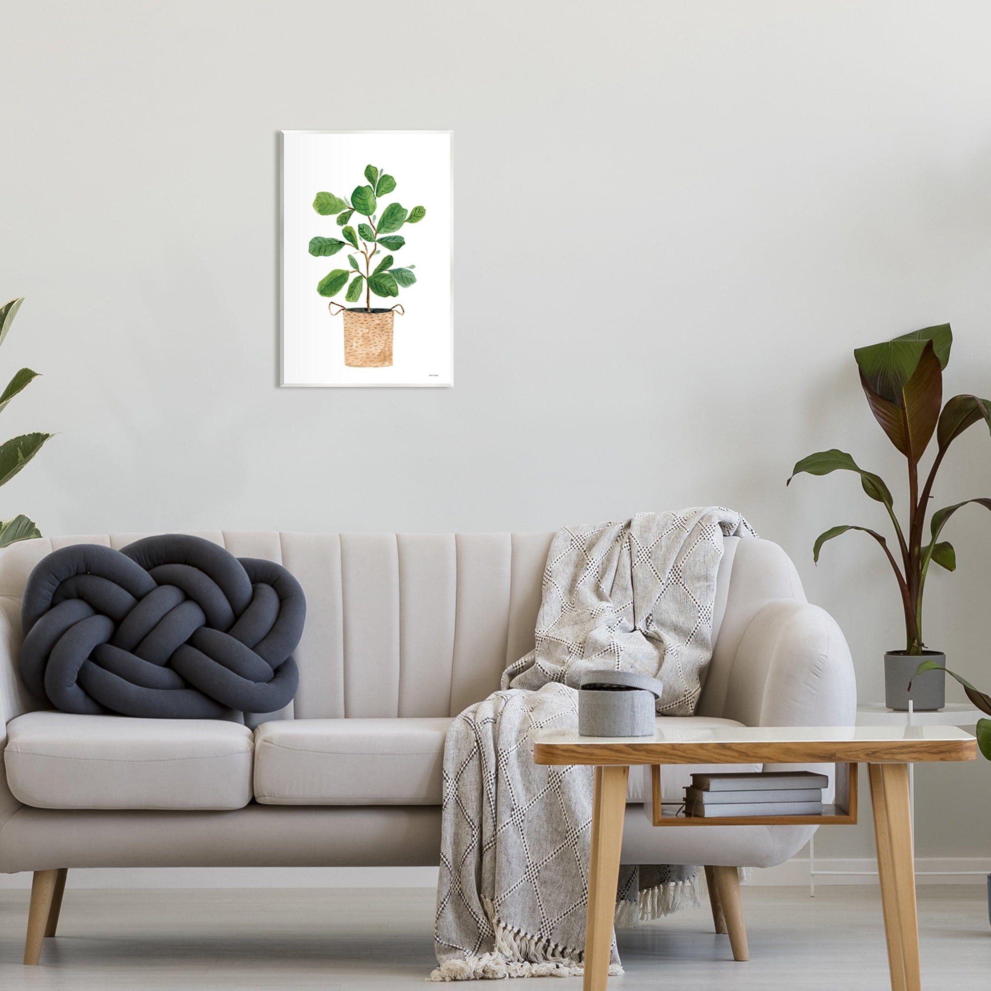 Stupell Casual House Plant Botanicals Botanical & Floral Painting Wall Plaque Unframed Art Print Wall Art