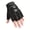 Black, variant on Adjustable Breathable Dual Half Finger Sports Gloves for Outdoor Activities - Ideal for Cycling, Running, and Fitness