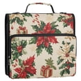 thumbnail image 5 of FORMRS Zipper Binder with Shoulder Strap 2-inch Ring 500 Sheet Capacity File Bag, Christmas Poinsettia, 5 of 5