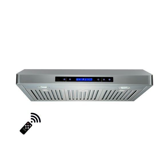 Roxon 860 CFM 30 Inches Under Cabinet Range Hood Kitchen Exhaust Fan Stainless Steel RXN-U12BS-30