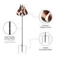 thumbnail image 3 of Teamson Home Outdoor Tulip Kinetic Windmill Sculpture, Tangerine, 3 of 5