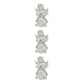 thumbnail image 3 of Guardoinrt Beautiful Resin White Angel Statue Delicate Desktop Decor Collection Window Props for Christmas prayer hold hands 3Set, 3 of 6