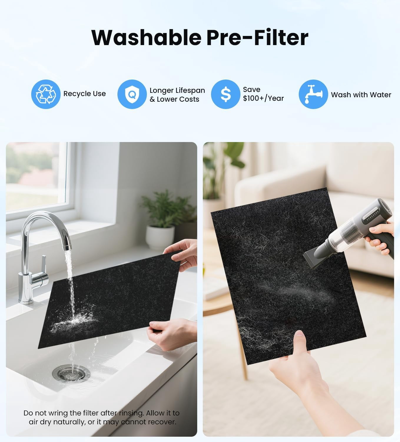 VEWIOR Air Purifiers for Home Large Room, H13 HEPA Filter Air Purifier for Bedroom with PM2.5 Display Air Quality Sensor, Sleep Mode, Timer, Air Cleaner for Smoket