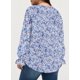thumbnail image 2 of Blusa Eytino para mujer, talla grande, cuello en V, estampado floral bohemio, 2 of 5