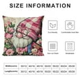 thumbnail image 5 of Creowell Mother's Day Gnome Decorative Throw Pillow Covers , Pink Truck Carnation Flower Mom I Love You Cushion Case Gifts, Best Mom Ever Plaid Farmhouse Home Decoration for Sofa Couch, 5 of 5