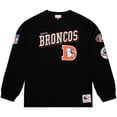 thumbnail image 2 of Men's Mitchell & Ness  Black Denver Broncos Training Camp Vintage Logos Long Sleeve T-Shirt, 2 of 5
