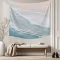 thumbnail image 5 of Beach Coastal Tapestry for Bedroom Wall Hanging Tapestry, Blue Nautical Summer Ocean Seaside Ceiling Backdrop Tapestries Poster Blanket Wall Decor for Teens Room Living Room Dorm 51" x 59", 5 of 8