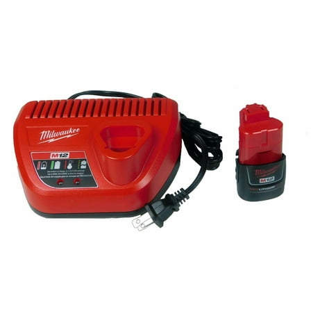 Milwaukee 48-59-2401 AND (1) 48-11-2420 12V Lithium-Ion Charger and Battery