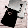 thumbnail image 4 of MOM Heart Necklace in Sterling silver. 14K yellow gold plated sterling silver, or 14K rose gold plated sterling silver, 4 of 4
