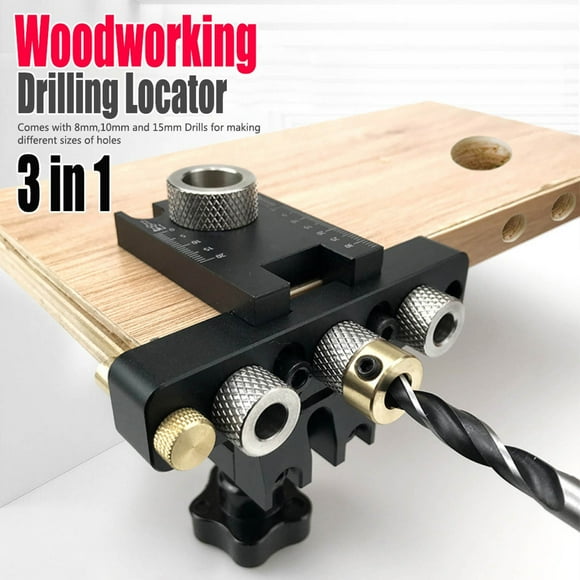 DHGDJ54G Parking Hole Rotozip 1/4 Bits Woodworking Three In One Positioning Punch Embedded Part Round Wood Tenon Positioning Punch Woodworking Tool