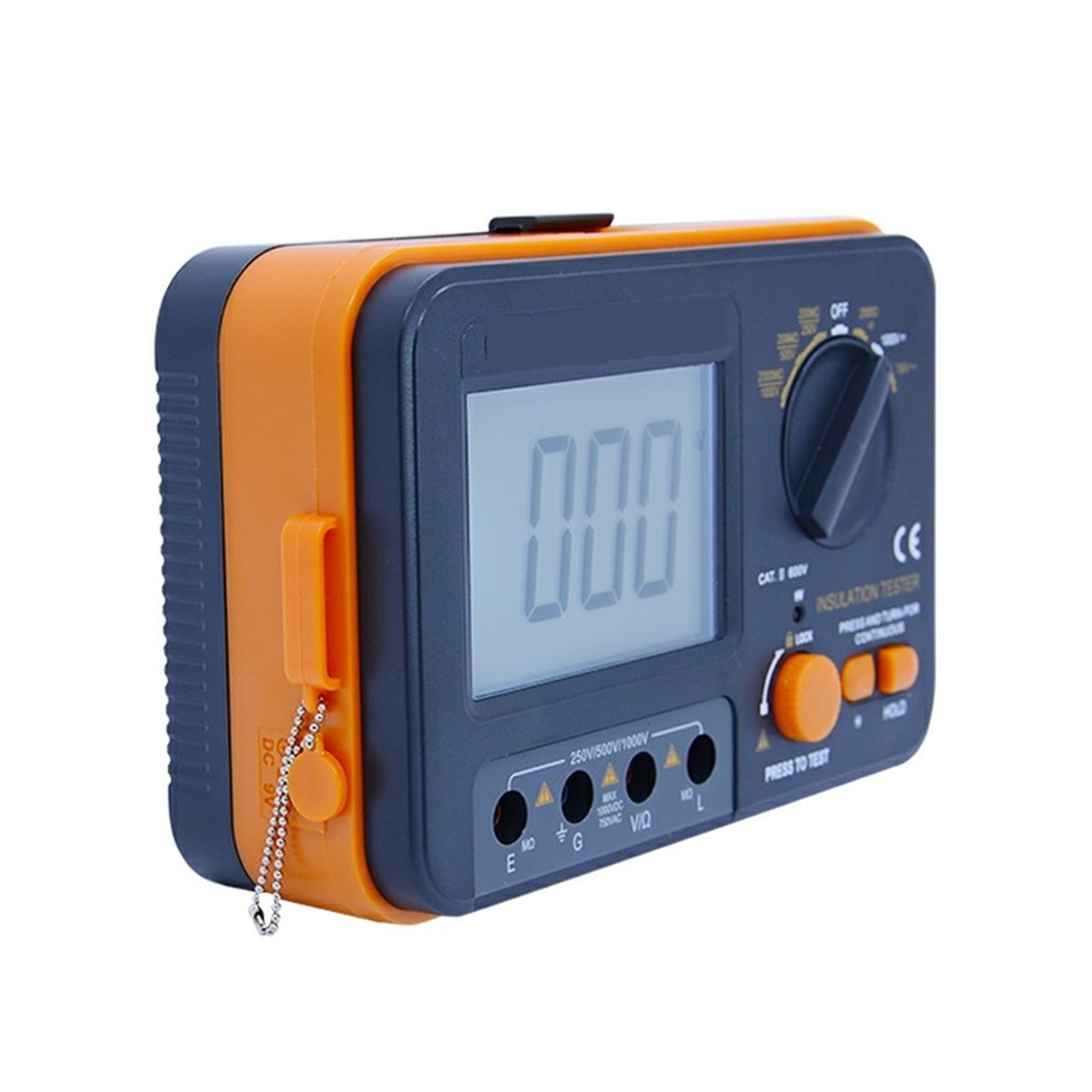 Digital Insulation Resistance Meter Tester Megohmmeter Ohmmeter Voltmeter DVM 1000V 2G W/ LCD Backlight