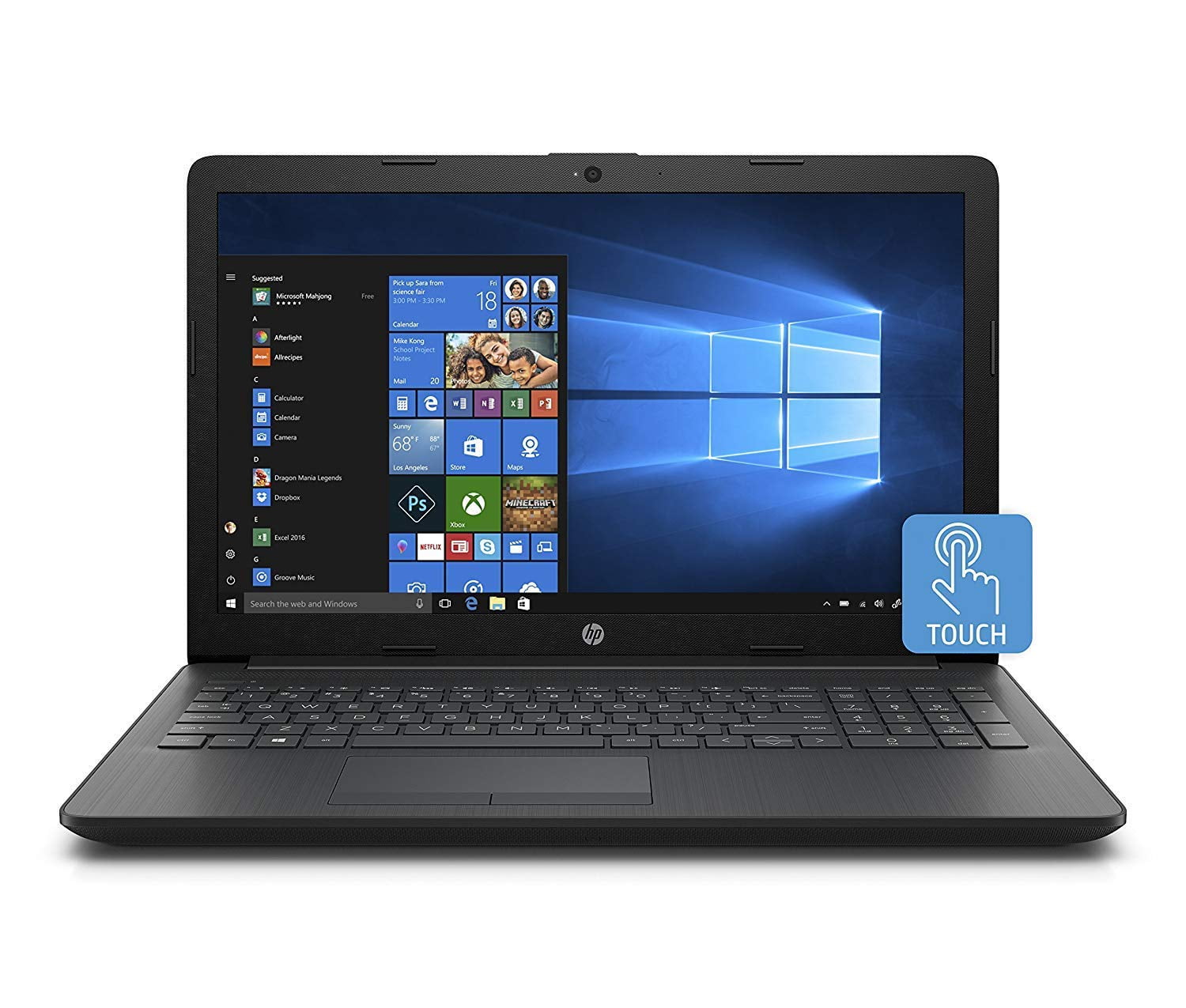 HP 15.6" High Performance Touchscreen Laptop PC Intel i3-7100u Dual