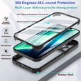 thumbnail image 5 of 360 Degree Full Body Case For iPhone 15 14 13 12 11 Pro Max Shockproof Full Cover Protective Cover For iPhone 7 8 Plus XS XR SE2 For iPhone 11Pro Max, 5 of 5