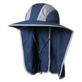 thumbnail image 1 of Tignapoo Lightweight Adjustable Sun Protection Hat with Wide Brim and Neck Flap for Outdoor Activities - Available in Dark Blue, Quick Dry Nylon, Fits 57-62cm Head Size, 1 of 7
