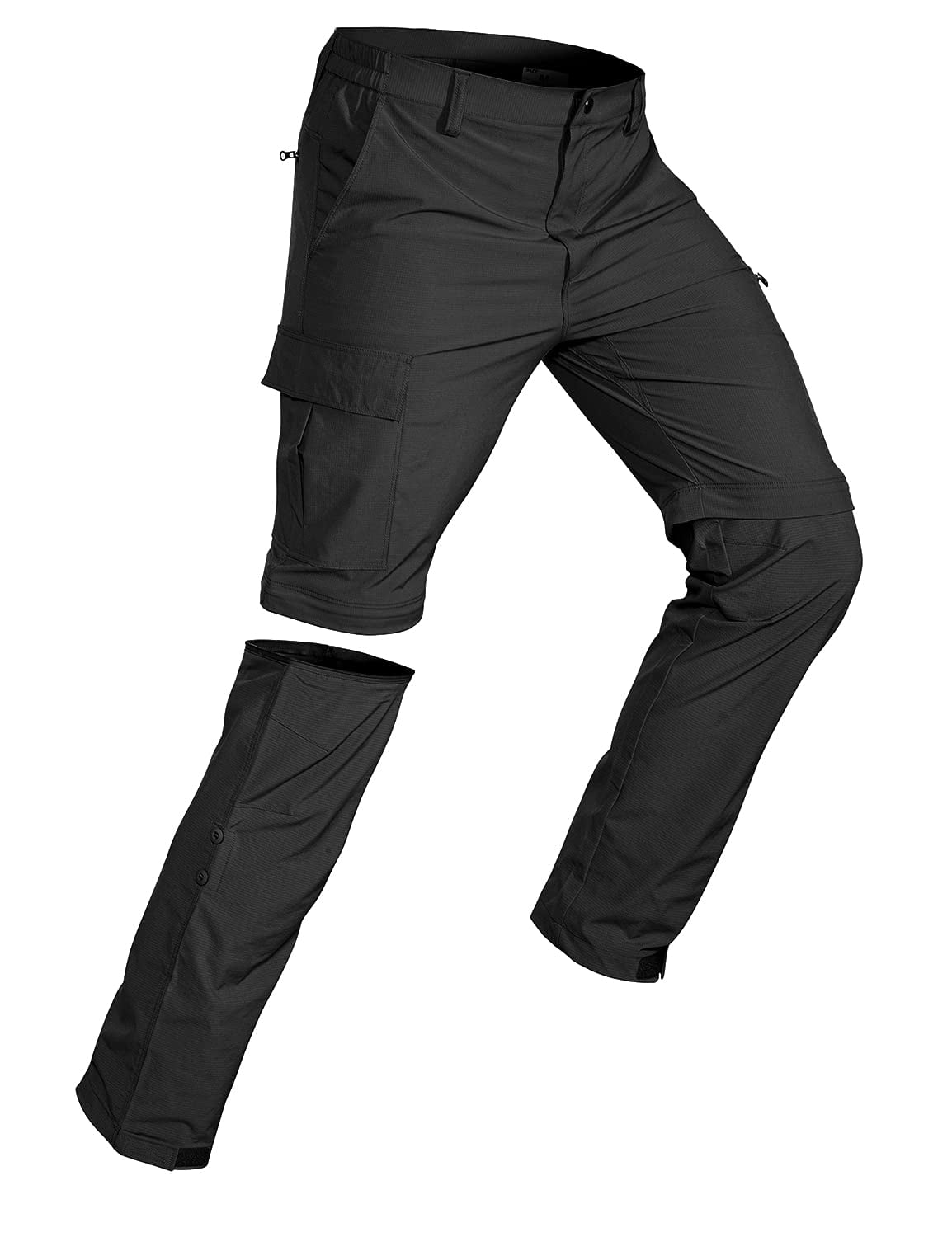 Hiauspor Mens Outdoor Convertible Hiking Pants Quick Dry Casual