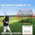 thumbnail image 2 of KFFKFF 7x7 ft Baseball Practceing Net, Softball Net, Easy-to-Assemble Training Net for Hitting, Batting, Catching & Pitching, Includes Strike Zone, Ideal Backstop Gear for Training, 2 of 9