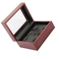 thumbnail image 1 of 7-Hole Championship Ring Display Box , Transparent Panes for Displaying Football, Basketball, Baseball Rings, 1 of 2