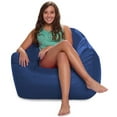 thumbnail image 5 of Posh Creations Malibu Bean Bag Chair Lounger, Kids, 2.8 ft, Navy, 5 of 6