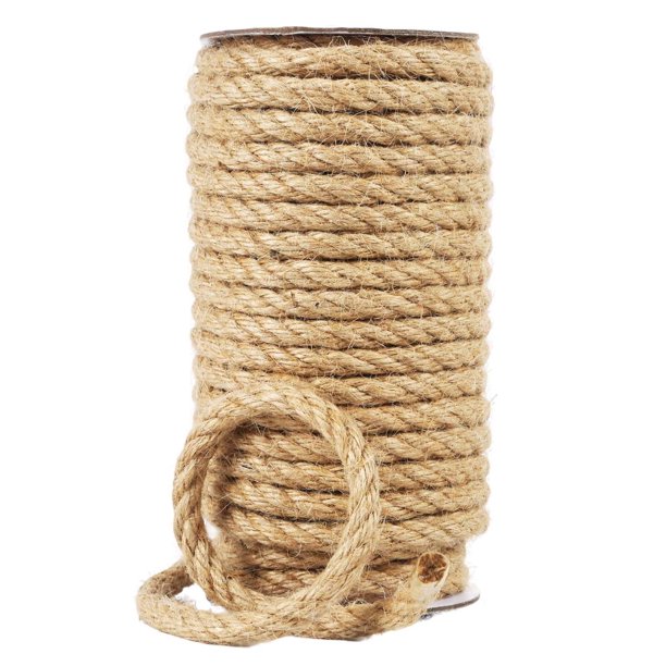 Cuerda de yute Twine Radix, natural, 8 mm x 15 m, muy resistente para manualidades