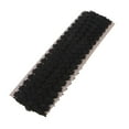 thumbnail image 1 of Cinta de adorno de encaje floral de 15 yardas, 1,2 cm de ancho, bordada. Negro, 1 of 9