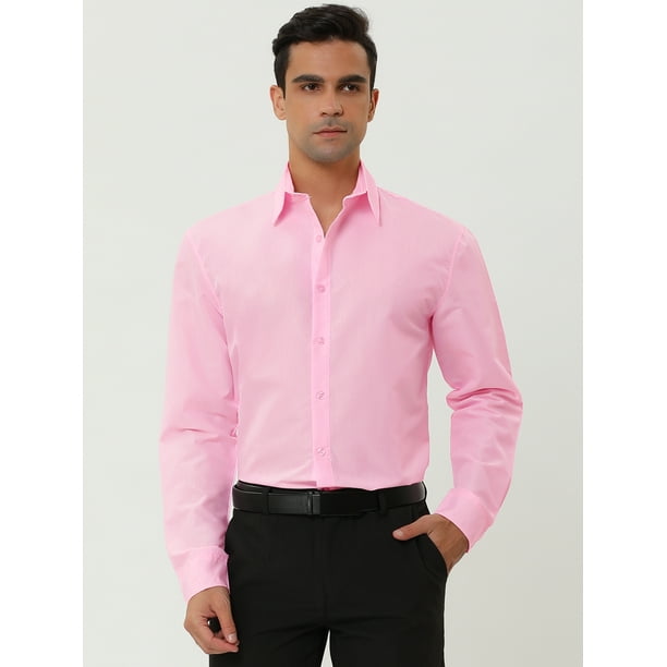 Camisas rosadas para hombre hotsell