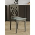 thumbnail image 6 of Home Design 5-Piece Denwin Dining Set, Taupe, Rectangular table, Shaker legs, Wood-detail chairs, Padded seats, Small-space friendly, Elegant design, 6 of 7