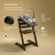 thumbnail image 2 of Set de silla Stokke Tripp Trapp para recién nacidos, antracita, hasta 9 kg, 2 of 6