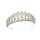 thumbnail image 4 of Corona de novia con perlas y diamantes de imitación, tocado de estilo europeo, aros para el pelo, tocado de boda para mujer y novia, 4 of 7