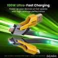 thumbnail image 2 of Cable de carga GearIt USB-C USB-A Lightning de 100 W, 4 en 1 m, 2 of 8