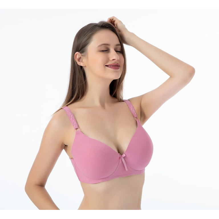 Women Bras 6 Pack of T-shirt Bra B Cup C Cup D Cup DD Cup DDD Cup Size 38DD  (S8236)