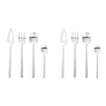 thumbnail image 1 of Cutlery Set,Stainless Steel Dinner Tableware,Flatware Set,Knife Fork Spoon Dinnerware Set Party Set(Silver,8 PCS), 1 of 2