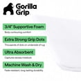 thumbnail image 3 of Memory Foam Bath Rug for Bathroom Floor, 30x18 White, Machine Washable by GORILLA GRIP, 3 of 10