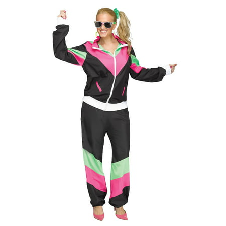 Women's 80's Track Suit Plus Size Costume