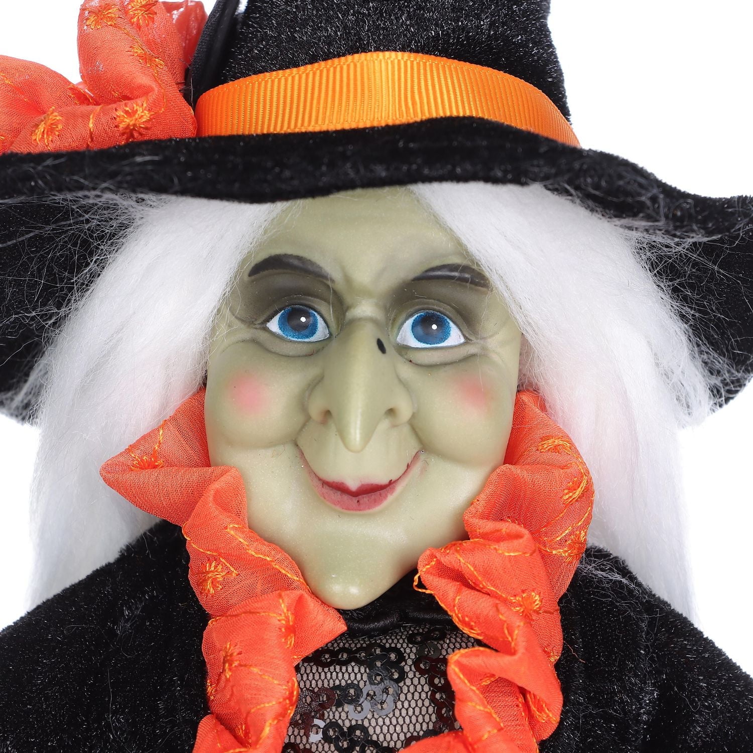 Tissu sur le thème d’Halloween Orange Sorcière pour Halloween Décorations d’intérieur