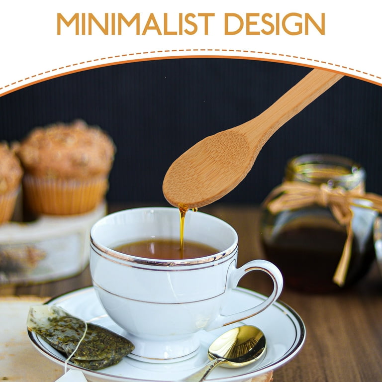 yuehuaidai 10pcs Salt Spoon Natural Spoon Small Seasoning Spoon