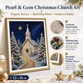 thumbnail image 5 of lhwanj DIY Christmas Pearl Diamond Painting Kit, 5D Pearl Art Craft for Adults and Beginners, Christmas Church and Jesus Wall Decor, Holiday Gifts, 5 of 8