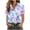 Light Blue, variant on Staron Summer Hawaiian Print Shirts for Women Casual Short Sleeve Button Down Collar Blouse with Pockets Vacation Beach Party Top, Light Blue 5XL