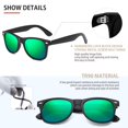thumbnail image 2 of Gafas de sol FEIDUSUN polarizadas para hombre y mujer, negras, 2 of 6