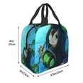 thumbnail image 5 of Tsuyu Asui Lunch Bag, Insulated Lunch Bag for Women Men Lunch Box Container Bag Reusable Lunch Tote Bag for Office, Work, Beach, Travel, Picnic, 5 of 6