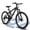 Black, variant on 24 Inch Mountain Bike, Full Suspension Mountain Bicycle with Dual Disc Brakes and Carbon Steel Frame, 21 Speeds MTB Bike for Boys Teenagers Adult Men Outdoor Cycling School Work, Black