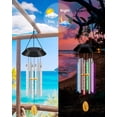 thumbnail image 3 of campanas de viento conmemorativas Campanas de viento LED que cambian de color al aire libre Campana de viento decorativa Campana de viento para terraza de jardín, cubierta, bolas de arroz de patio oso de fresa Hogar, 3 of 5