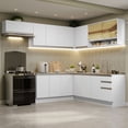 thumbnail image 2 of Cocina Integral Completa Esquinera Madesa 469cm Glamy 01 - Blanco Madesa GCGL469001, 2 of 10