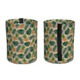 thumbnail image 2 of Kdxio Pineapples Palm Leaves Car Trash Can Garbage Car Accessories Trash Can Car Waste Bin for for Driver and Passenger Any Vehicle, 2 of 7