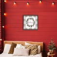 thumbnail image 2 of Stupell Industries Believe Wreath on Green Plaid Black Framed Floater Canvas Wall Art design by Elizabeth Tyndall, 18 x 18, 2 of 9
