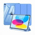 thumbnail image 1 of wonim11 MoKo for iPad (A16) 11th Generation Case 11-inch 2025,iPad 10th Generation Case 2022 with Left Pencil Holder,Slim Trifold iPad11 inch Cover with Crystal Clear TPU Back Shell, Light Blue Purple, 1 of 1