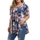 thumbnail image 3 of Blusa Informal de Manga Corta con Estampado Talla Grande para Mujer Fiudx, 3 of 6