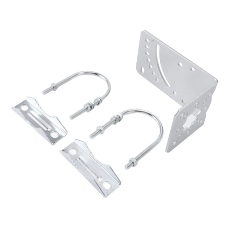 BOKYAN Pole Mount Bracket for Outdoor Antenna Iron Satellite Internet Antenna L Mounting Bracket for Wall Ground Roof Mount Weatherproof Easy Installation Sturdy Structure (11.81 inches / 30 cm)