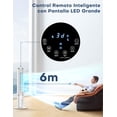 thumbnail image 4 of NOMEY Enfriador de Aire, 107CM Oscilación de 90°, 4L Tanque Aire Acondicionado, Viene con un Ventilador de Mano Portátil, Control Remoto, Pantalla LED Táctil, 4 Modos 3 Velocidades, 12H Temporizador, 4 of 5
